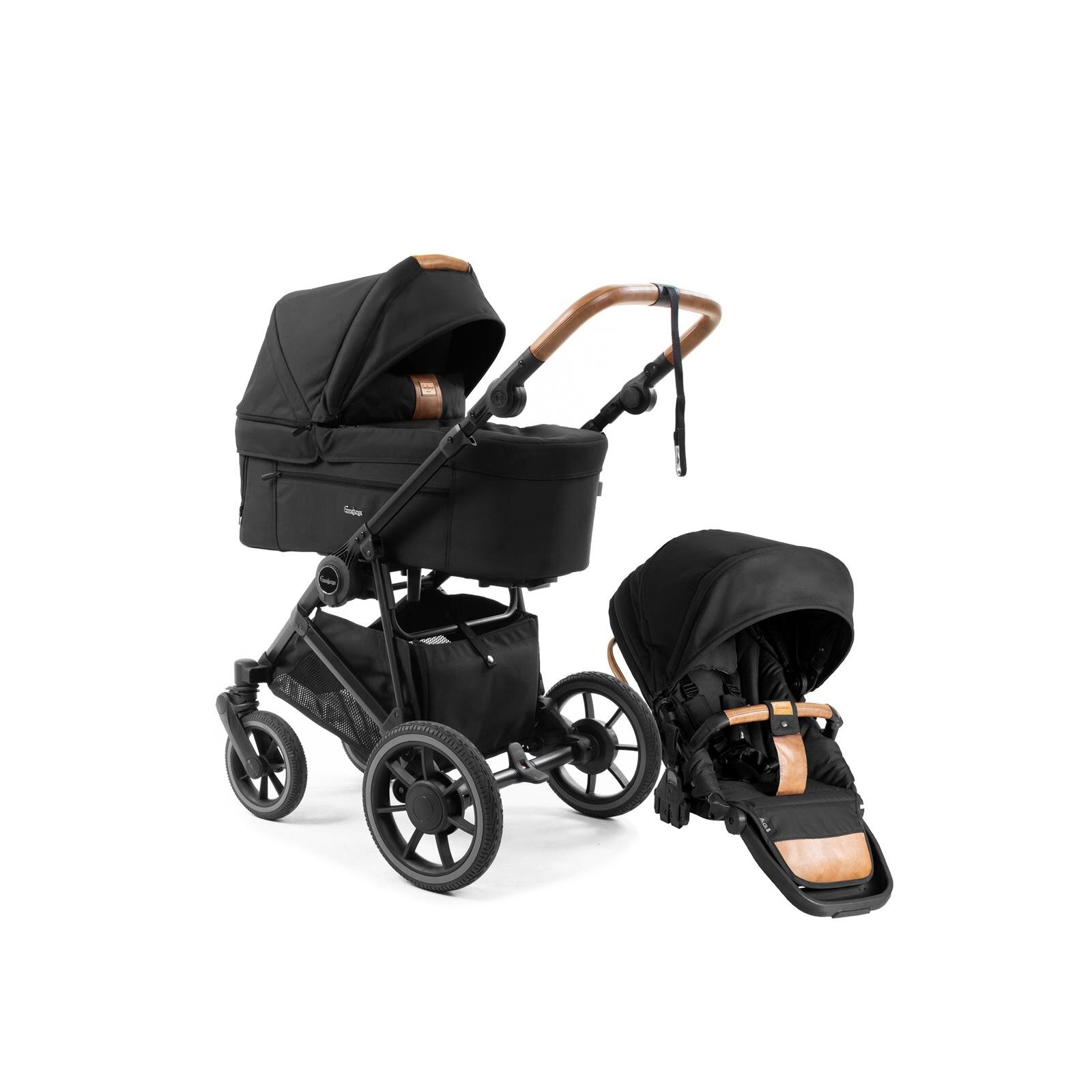 Emmaljunga - Super Sonic Ergo Outdoor 2-in-1 Kombikinderwagen Black