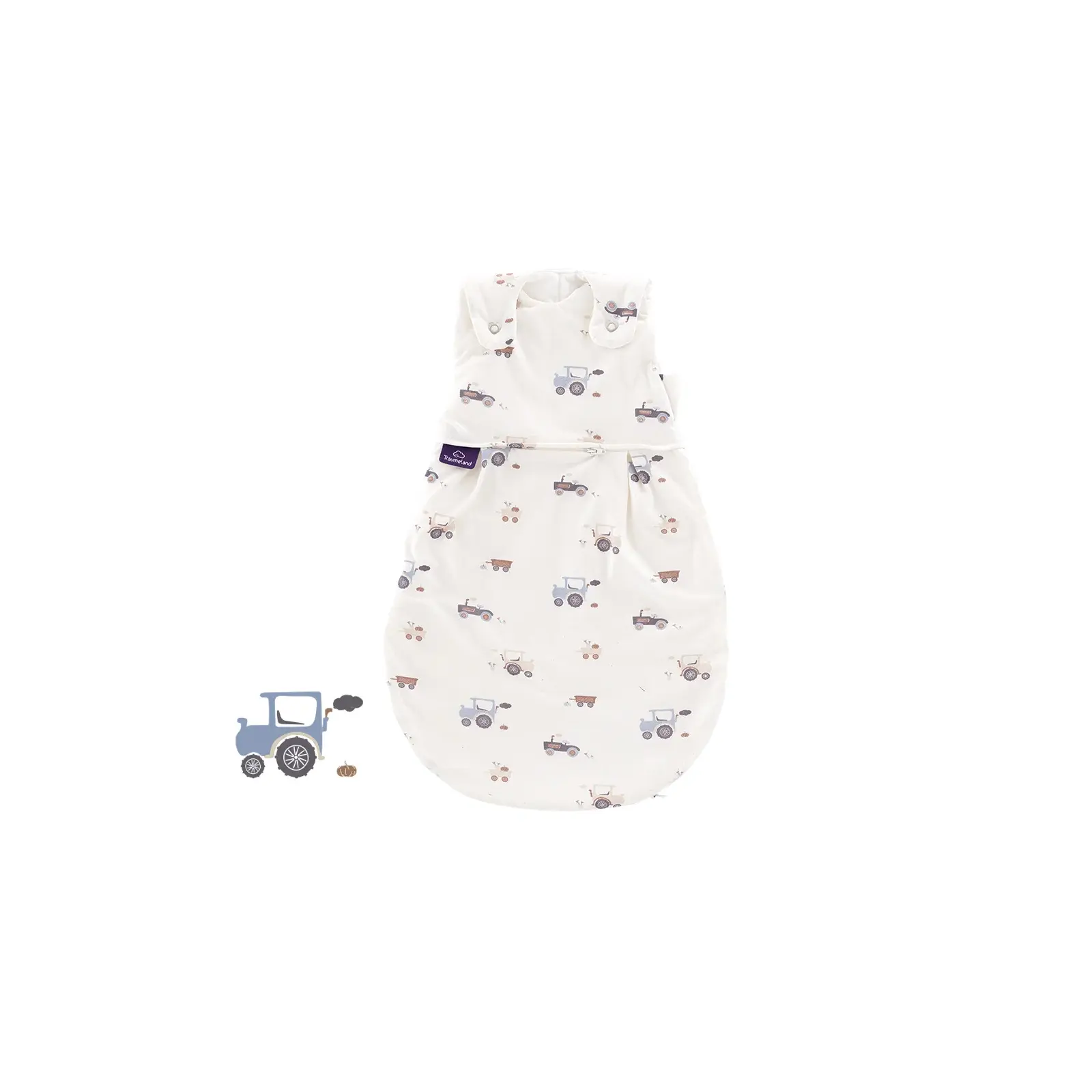 Träumeland - Baby-Ganzjahresschlafsack LIEBMICH Little Farm blau Gr. 80/86