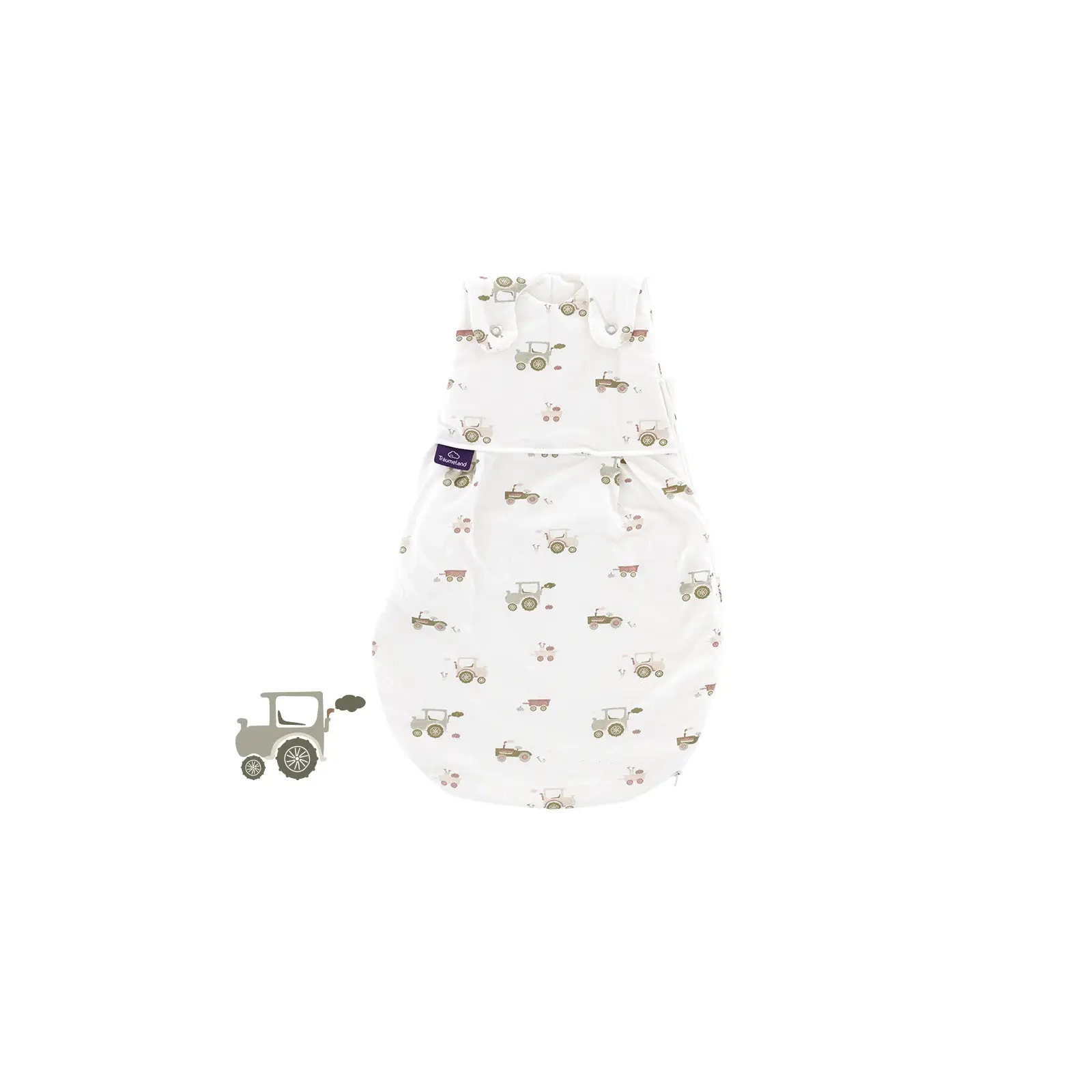 Träumeland - Baby-Ganzjahresschlafsack LIEBMICH Little Farm grün Gr. 50/56