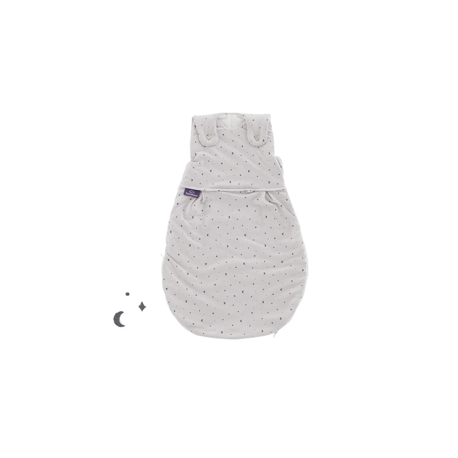 Träumeland - Baby-Ganzjahresschlafsack (TOG 2,5) LIEBMICH Moon grau Gr. 104
