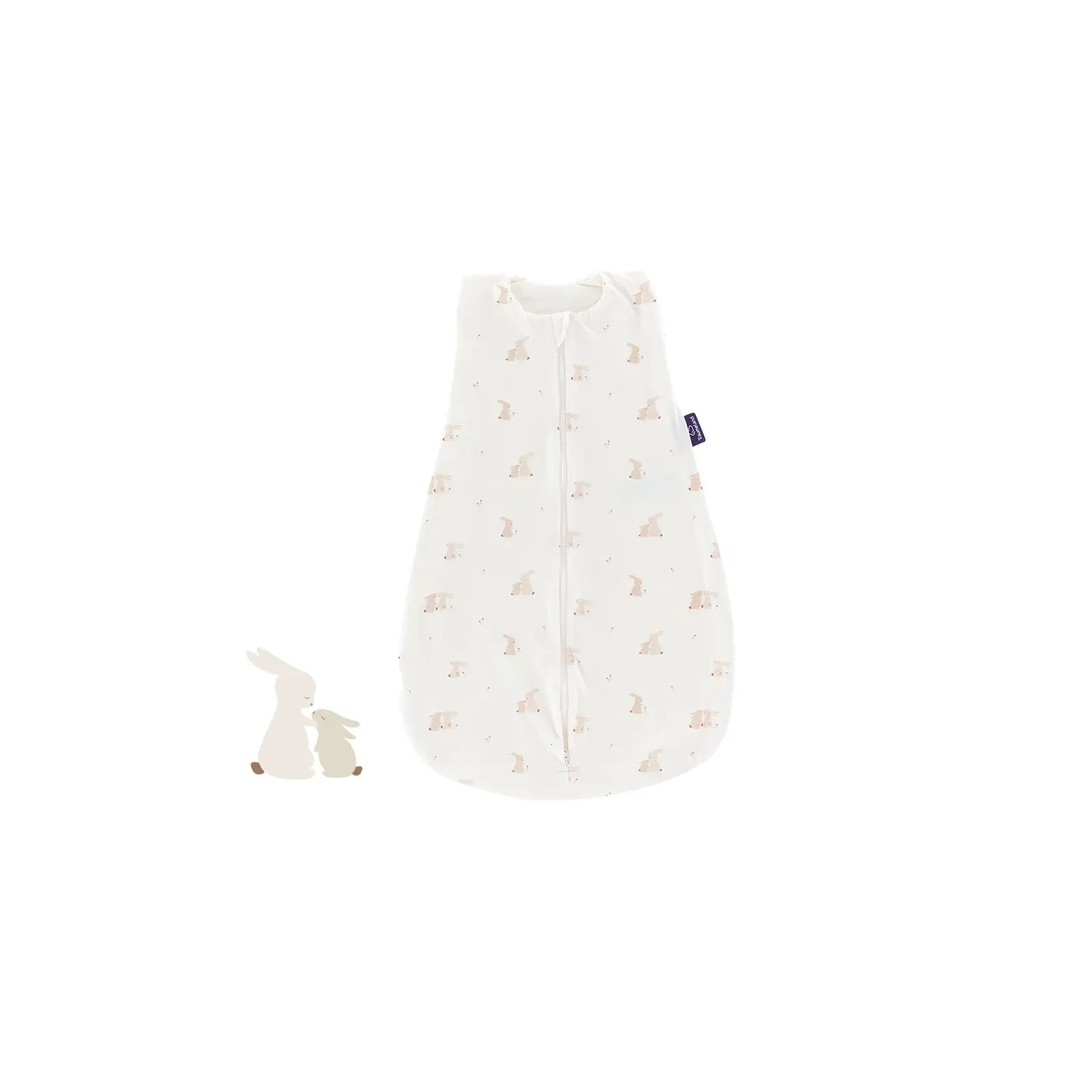 Träumeland - Sommer-Schlafsack Baumwoll-Jersey (0,5 TOG) Hophop Bunny beige Gr. 90