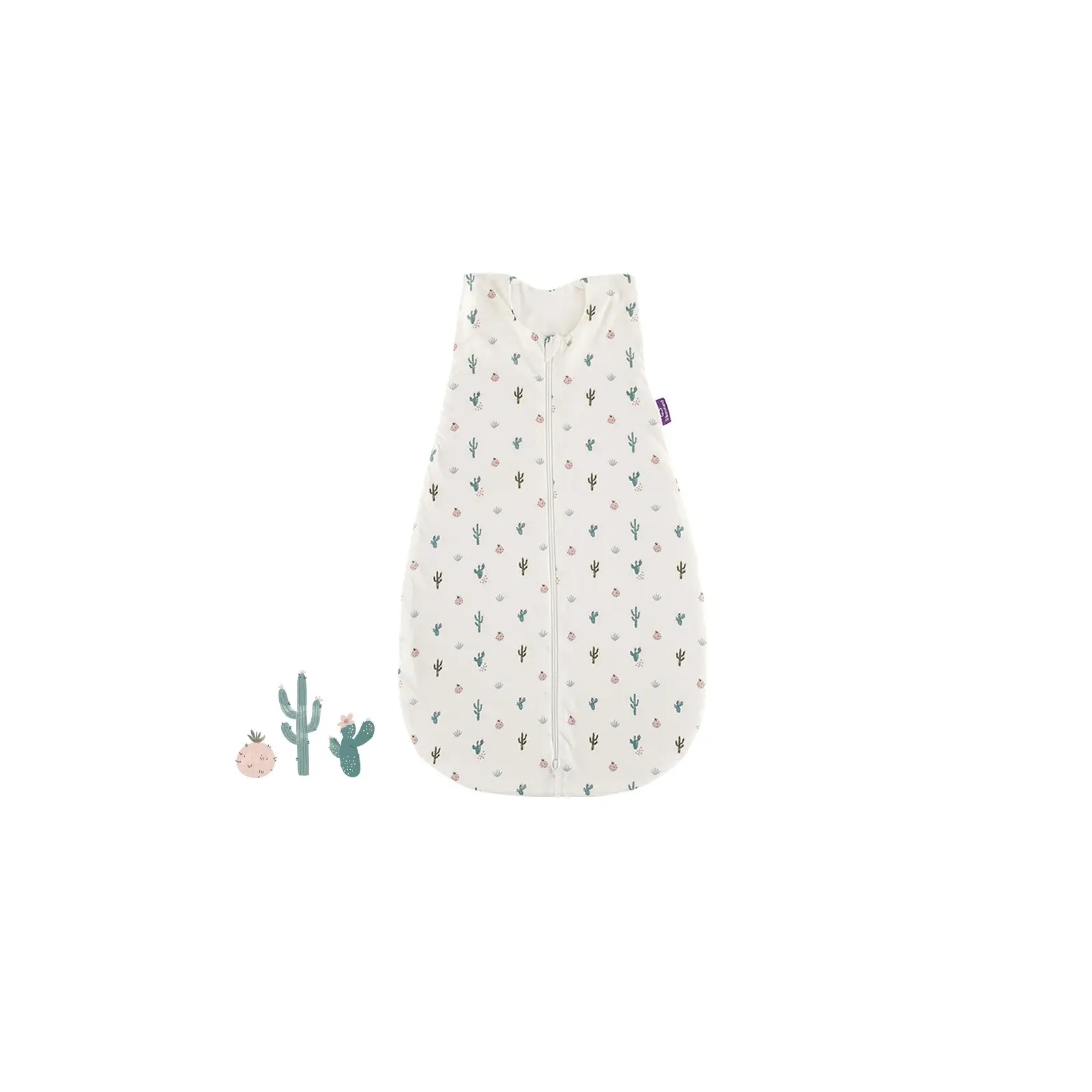 Träumeland - Sommer-Schlafsack Baumwoll-Jersey (0,5 TOG) Kaktusliebe Gr. 90