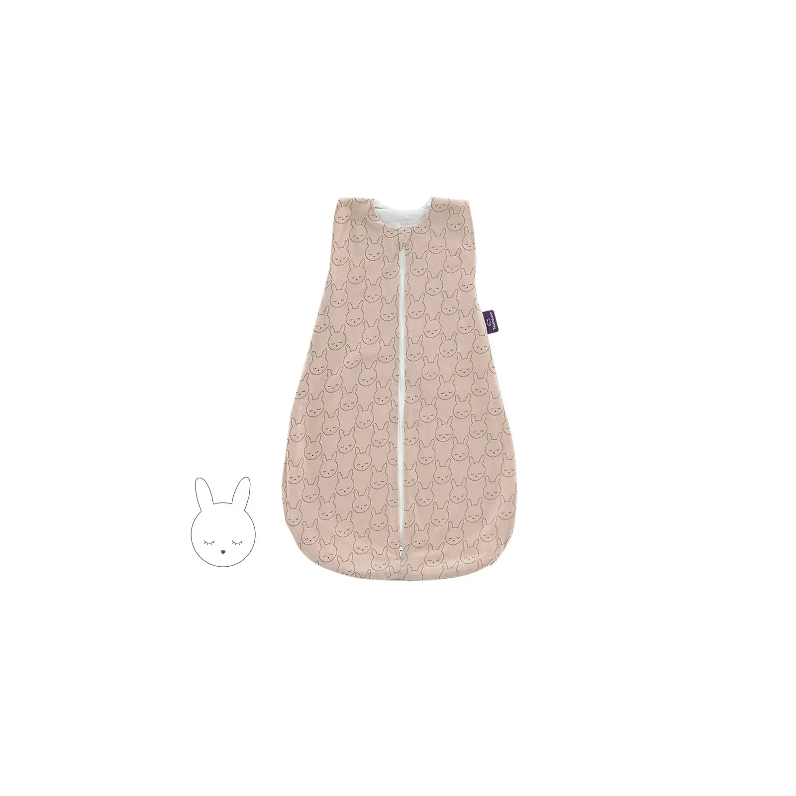 Träumeland - Sommer-Schlafsack Baumwoll-Jersey (0,5 TOG) Kuschelhase beige Gr. 90