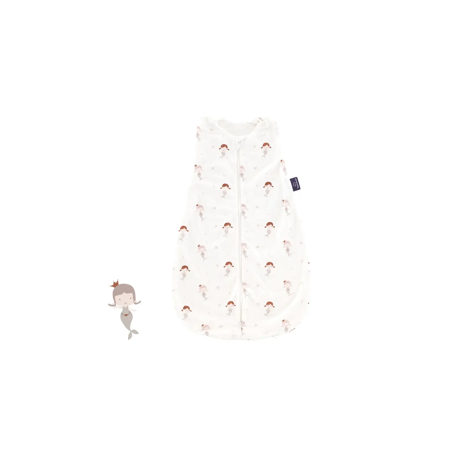 Träumeland - Sommer-Schlafsack Baumwoll-Jersey (0,5 TOG) Mermaid Gr. 70