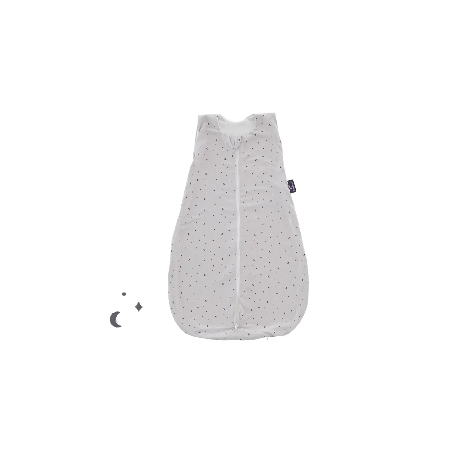 Träumeland - Sommer-Schlafsack Baumwoll-Jersey (0,5 TOG) Moon grau Gr. 70