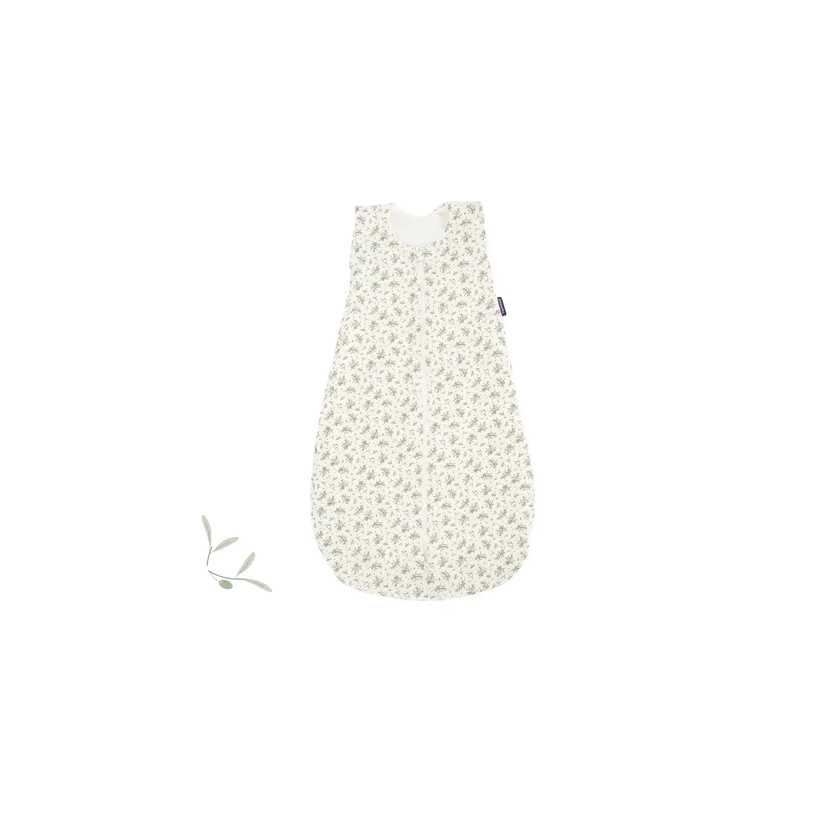 Träumeland - Sommer-Schlafsack Baumwoll-Jersey (0,5 TOG) Olive Gr. 80