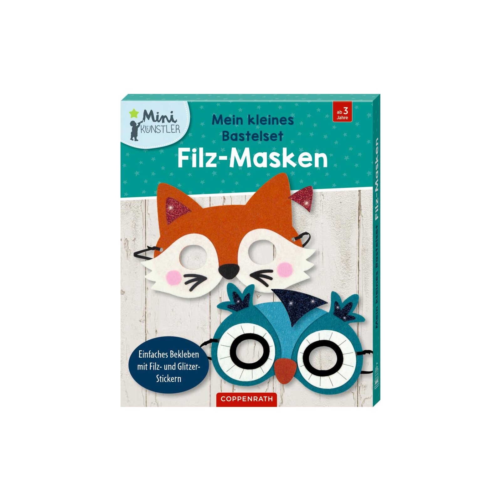 Coppenrath - Mini-Künstler - Mein kleines Bastelset: Filz-Masken (Fuchs/Eule) (3)
