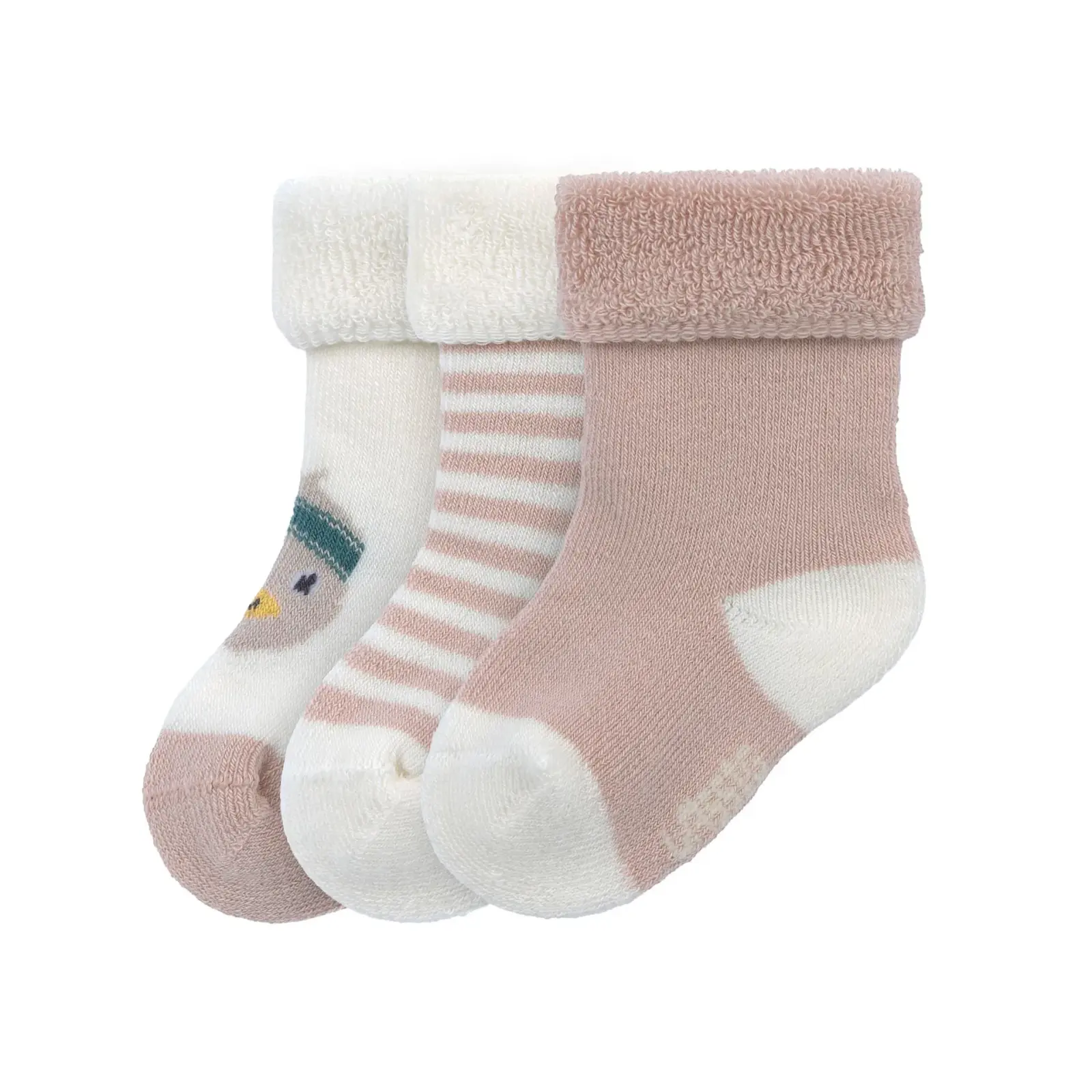 Lässig - Baby Socken Frottee (3er Set) Bio Baumwolle Ente Gr. 12/14 (2)
