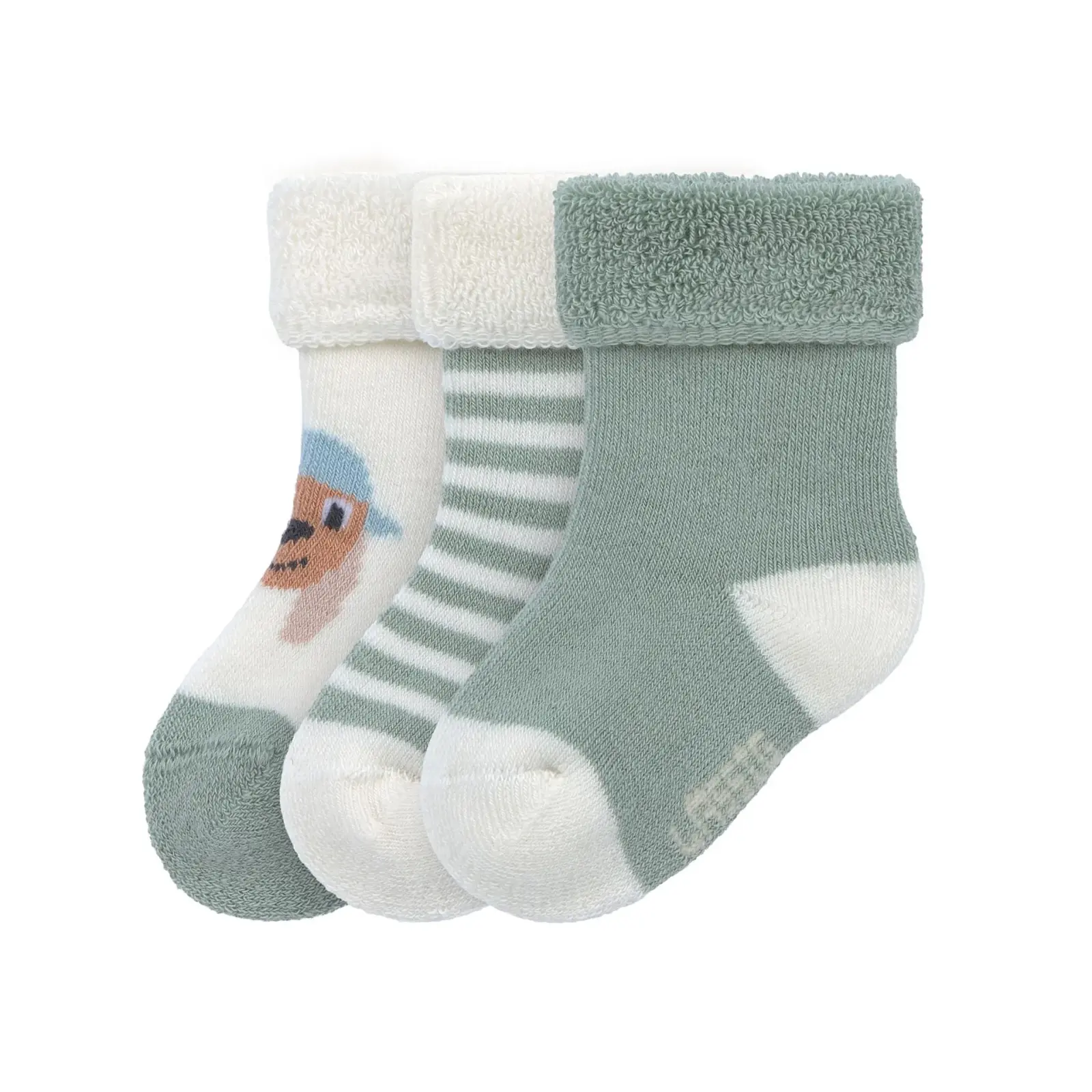 Lässig - Baby Socken Frottee (3er Set) Bio Baumwolle Hund Gr. 12/14 (2)