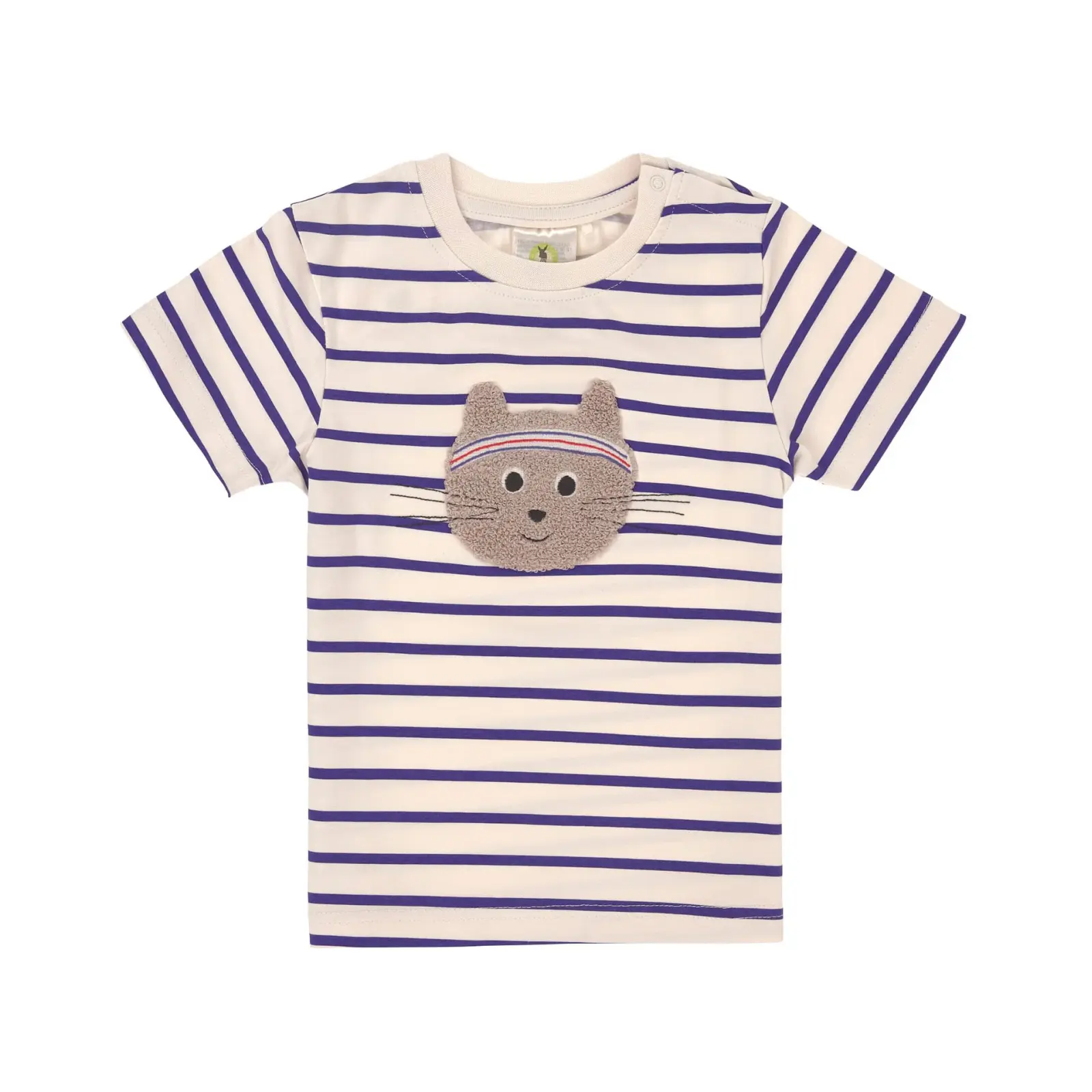 Lässig - Kinder T-Shirt Bio Baumwolle Katze gestreift Gr. 86/92 (12-24 Monate) (2)