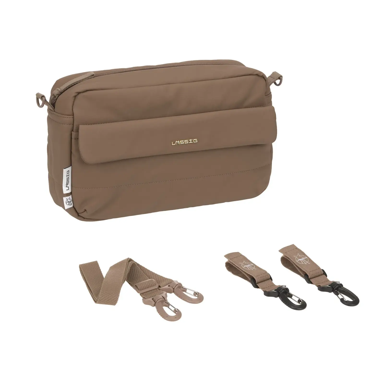 Lässig - Kinderwagen-Tasche Braun