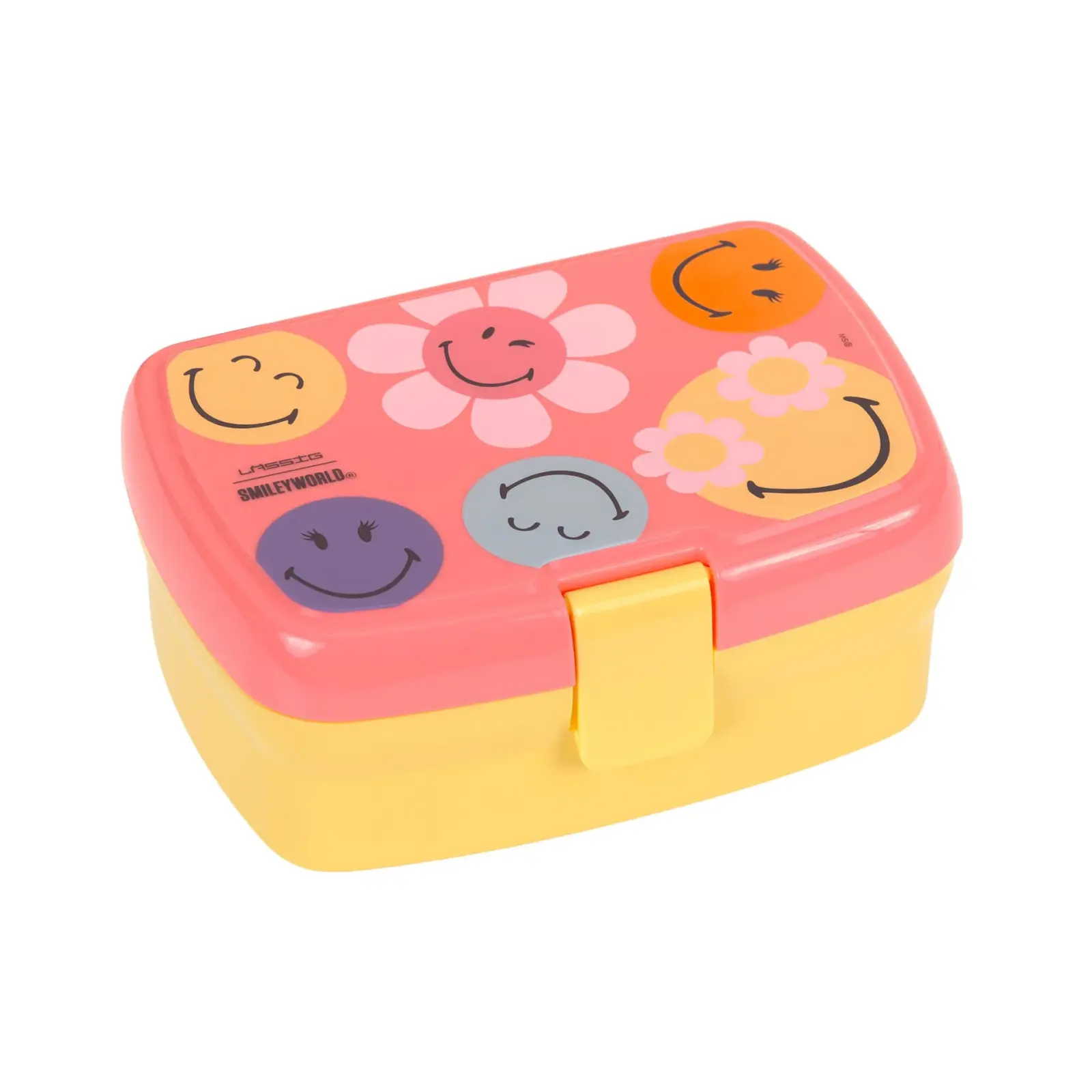 Lässig - Kinder-Brotdose SmileyWorld® Altrosa
