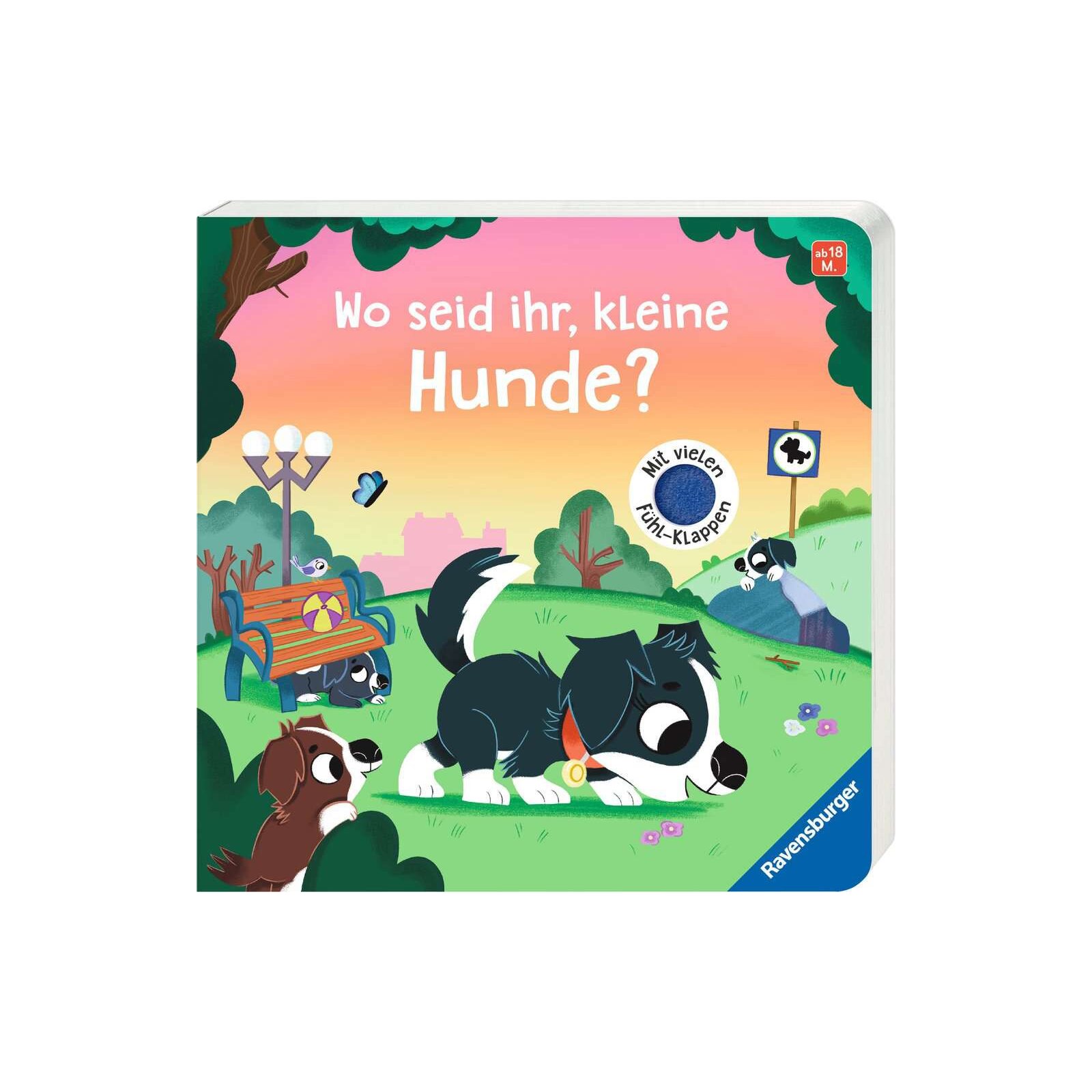 Ravensburger - Fühl & Klappbuch - Wo seid ihr kleine Hunde ab 18 Monate