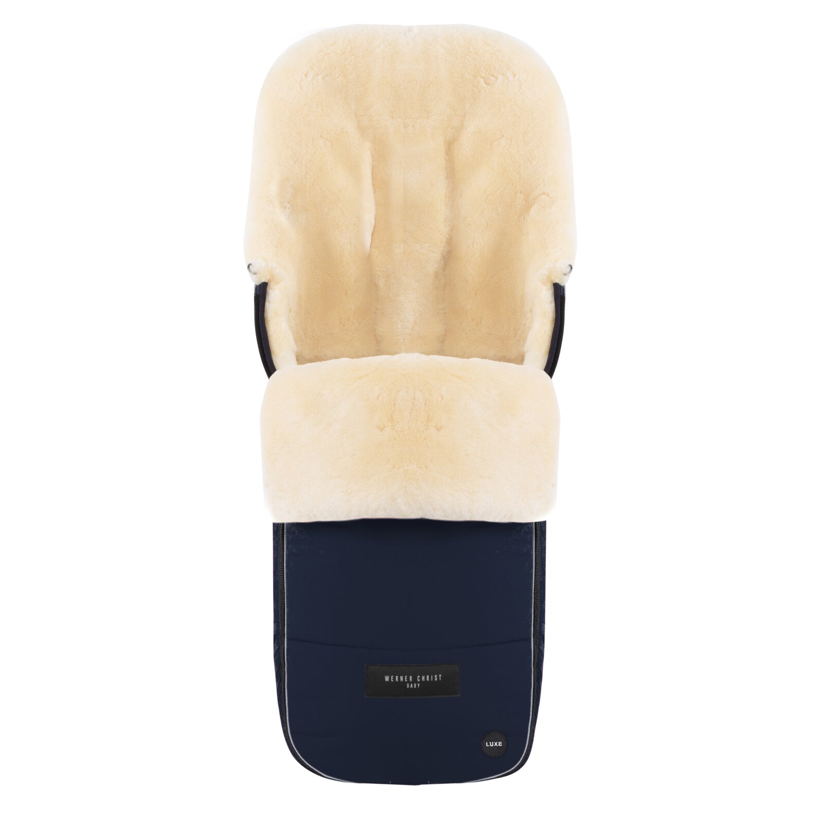 Werner Christ Baby - Flims Luxe Lammfellfußsack navy