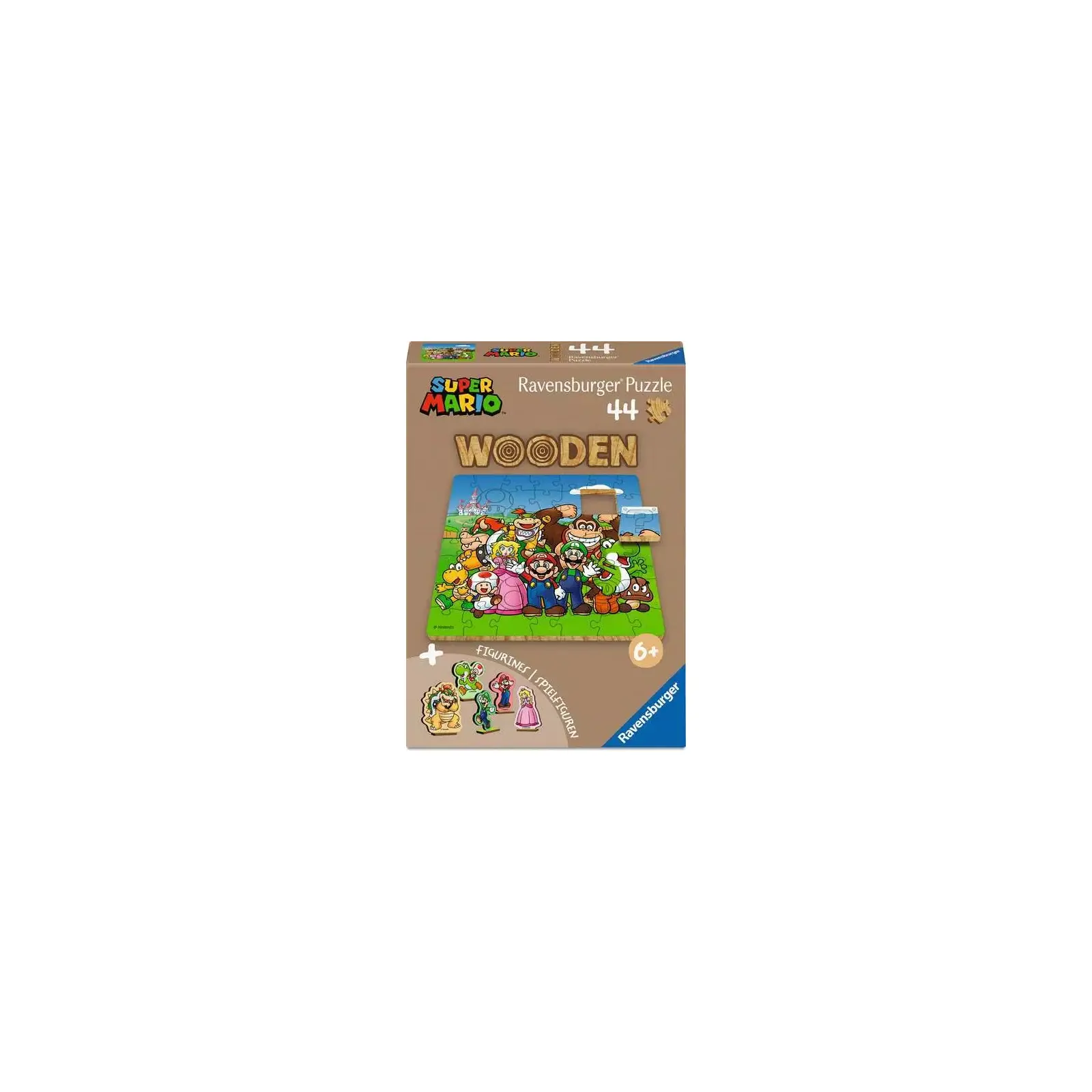 Ravensburger - Puzzle aus Holz - 44 Teile - ab 6 Jahre Nintendo Super Mario