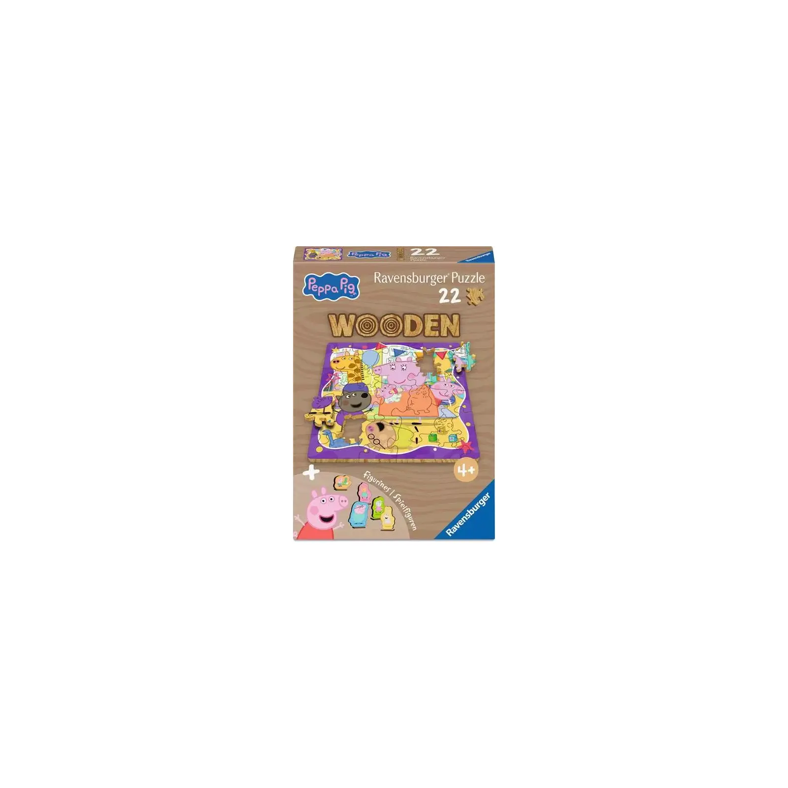 Ravensburger - Puzzle aus Holz - 22 Teile - ab 4 Jahre - Peppa Pig Freundschaftsparty
