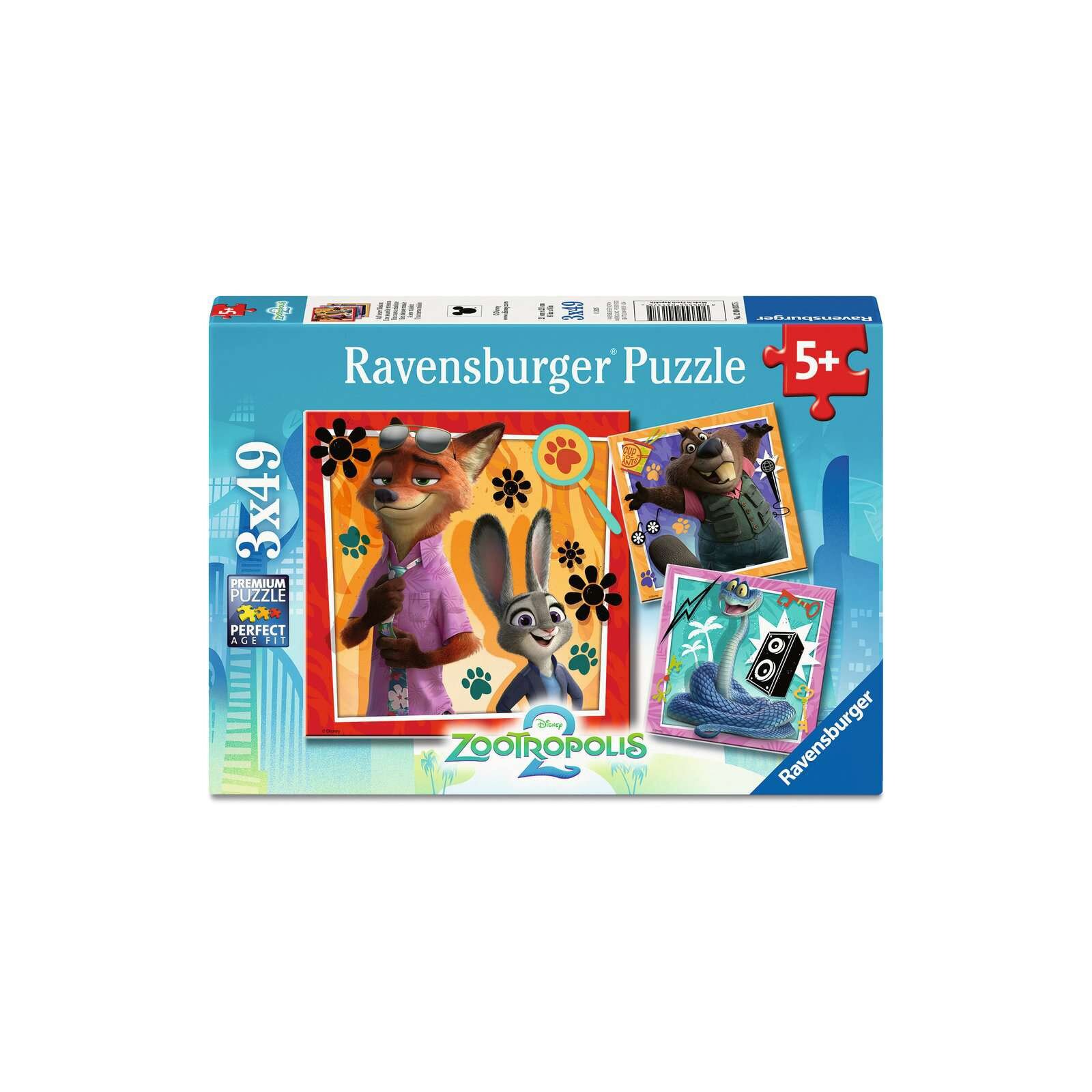 Ravensburger - Puzzle - 3 x 49 Teile - ab 5 Jahre - Auf neuer Mission