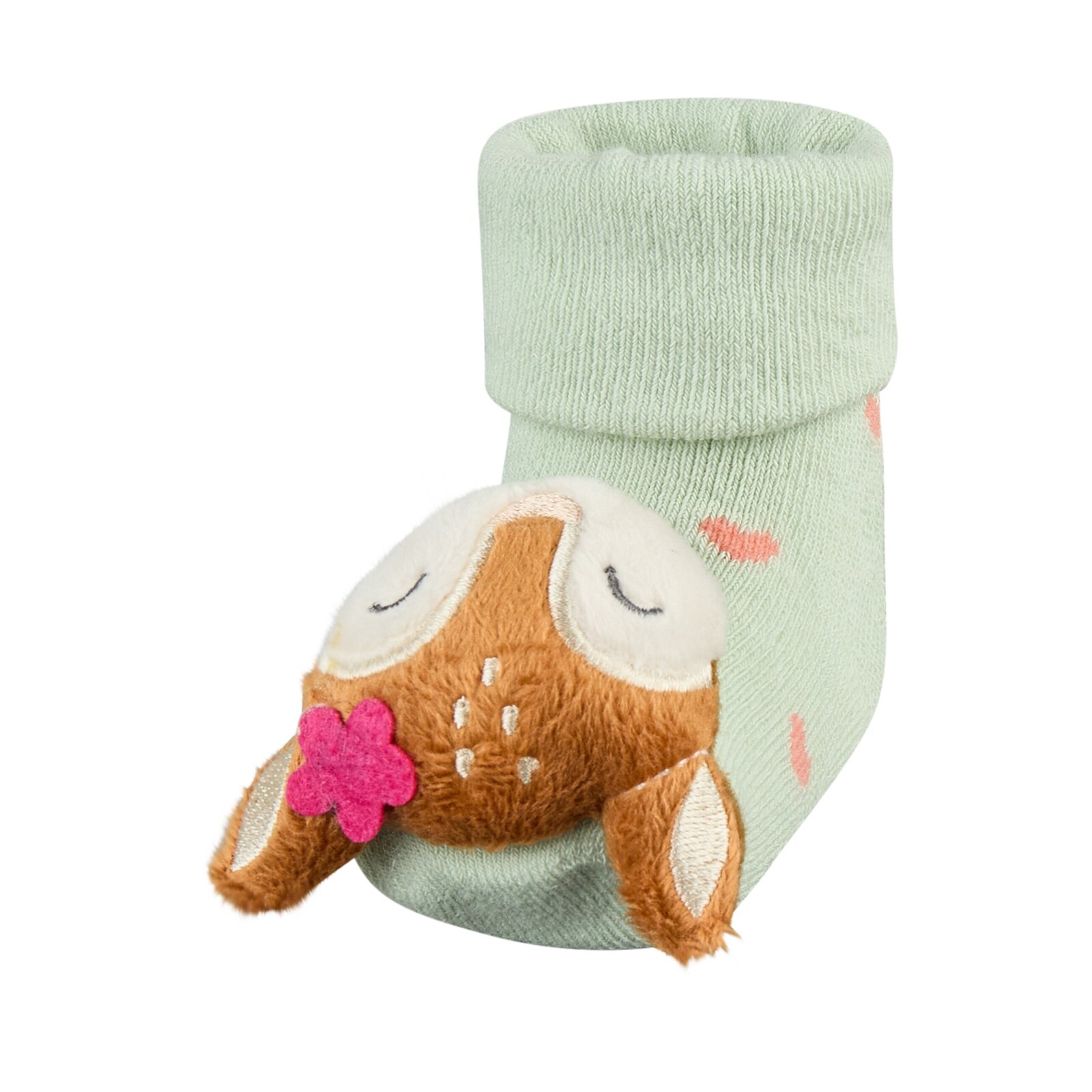 Sterntaler - Baby Rasselsocken Reh - Pudergrün, Gr. 15/16