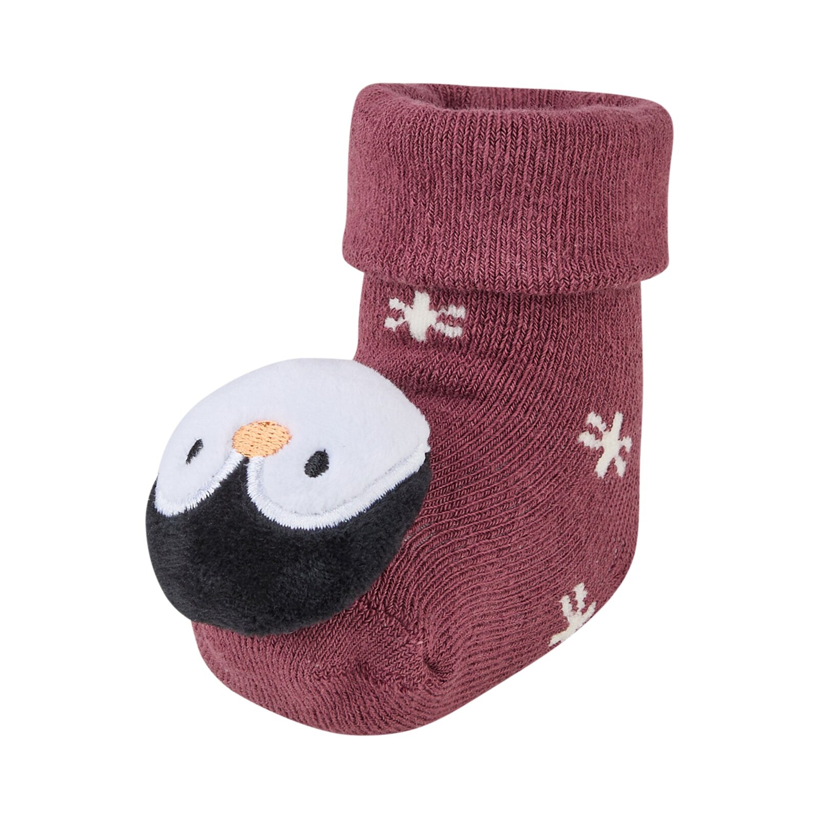 Sterntaler - Baby Rasselsocken Pinguin - Quarzrosa, Gr. 15/16