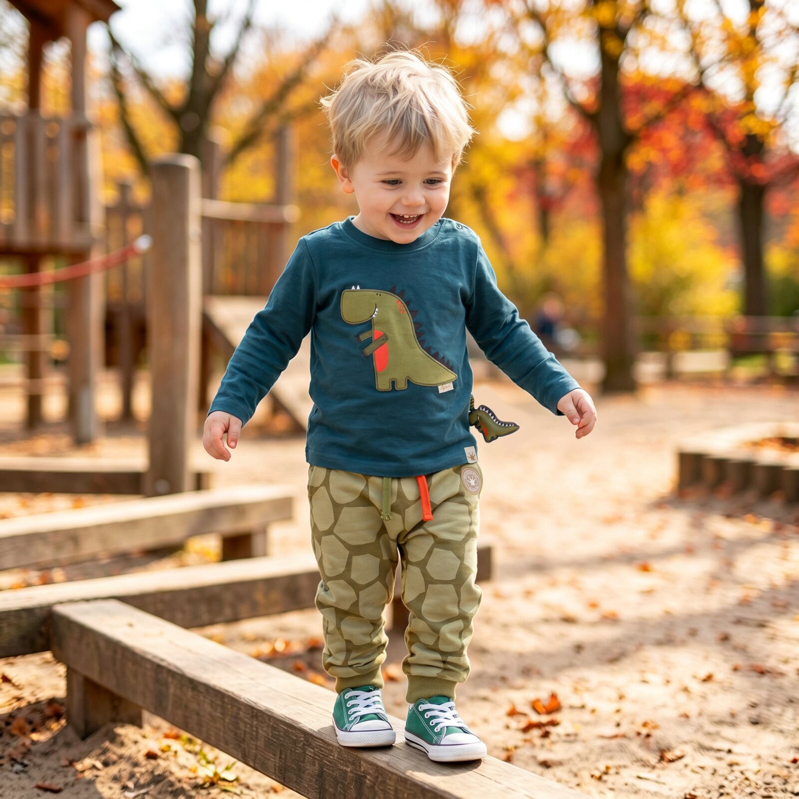 Sigikid - Langarmshirt, Baby, blau, Gr. 62