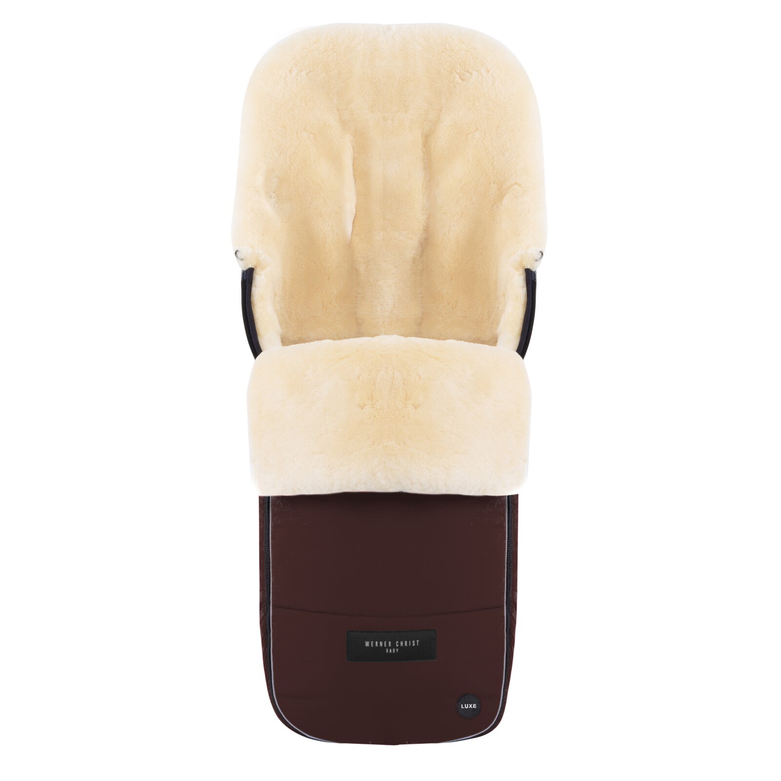 Werner Christ Baby - Flims Luxe Lammfellfußsack chocolate