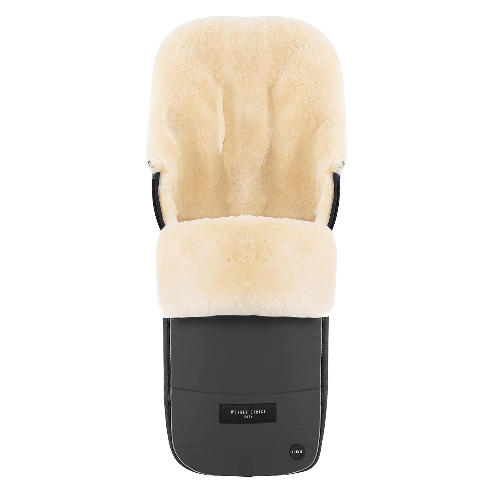Werner Christ Baby - Flims Luxe Lammfellfußsack stone