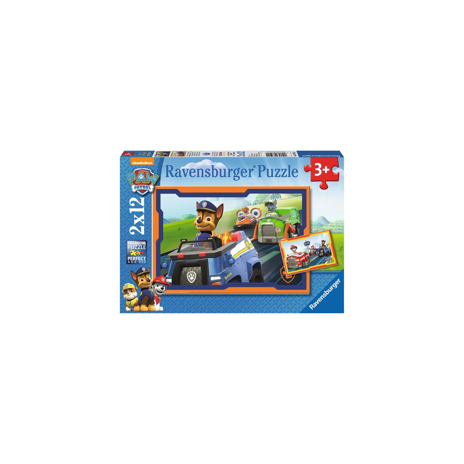 Ravensburger - Paw Patrol im Einsatz PUZZLE (2 x 12 TEILE)