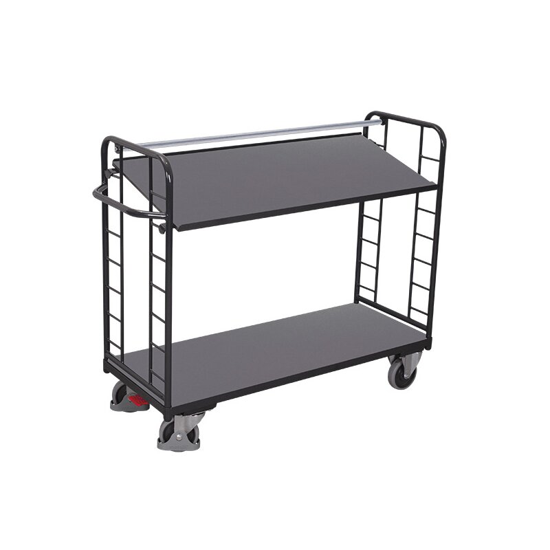 VARIOfit Etagenwagen mit 2 Böden 250 kg Traglast Typ M + EasySTOP - A