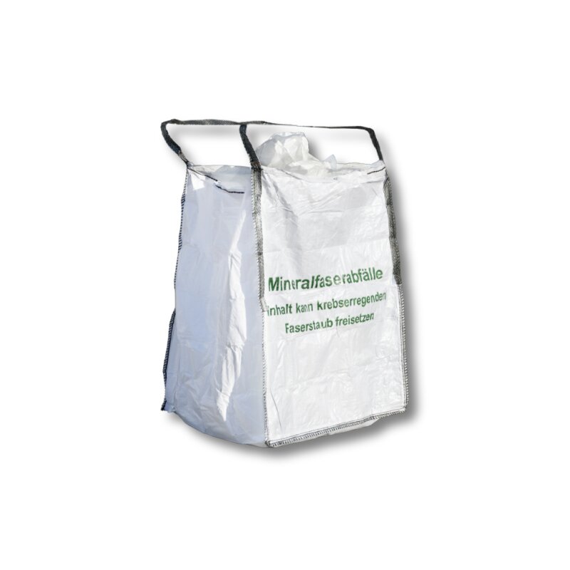 2 x Big Bag 900 x 900 x 1200 mm 'Mineralwolle' (2 Hebeschlaufen)