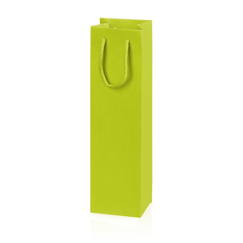 20 x Tragetasche 'Linea Limette' 1er, Strukturpapier