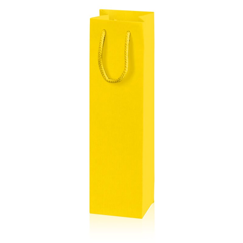 20 x Tragetasche 'Linea Gelb' 1er, Strukturpapier