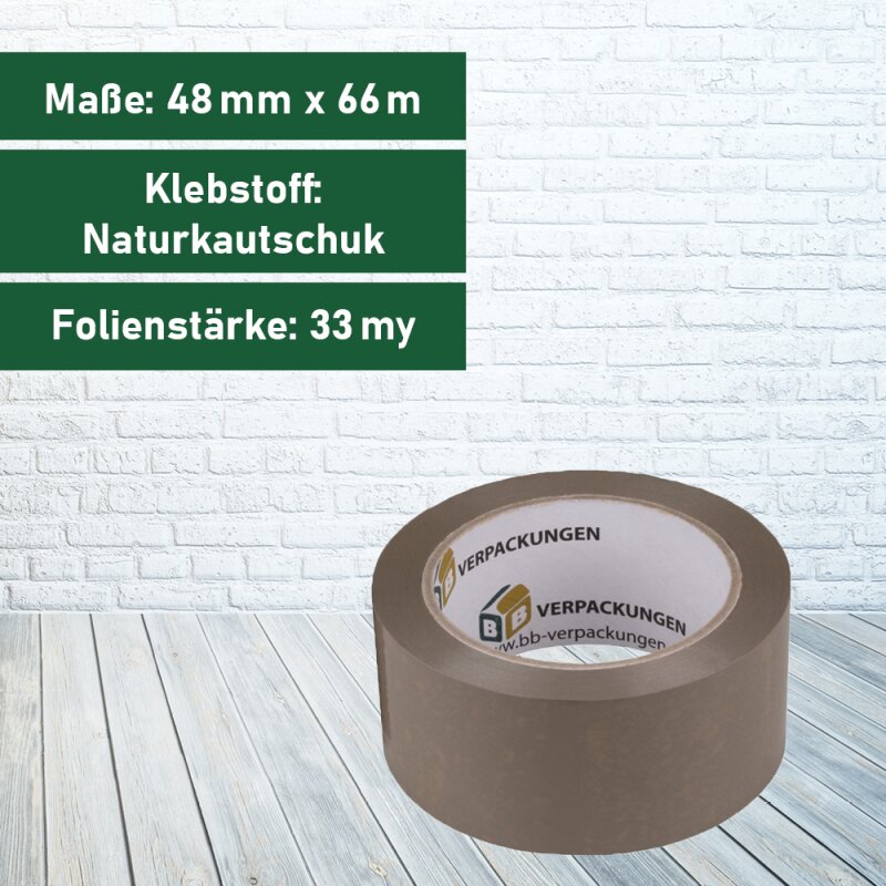 6 x Klebeband PVC (braun)