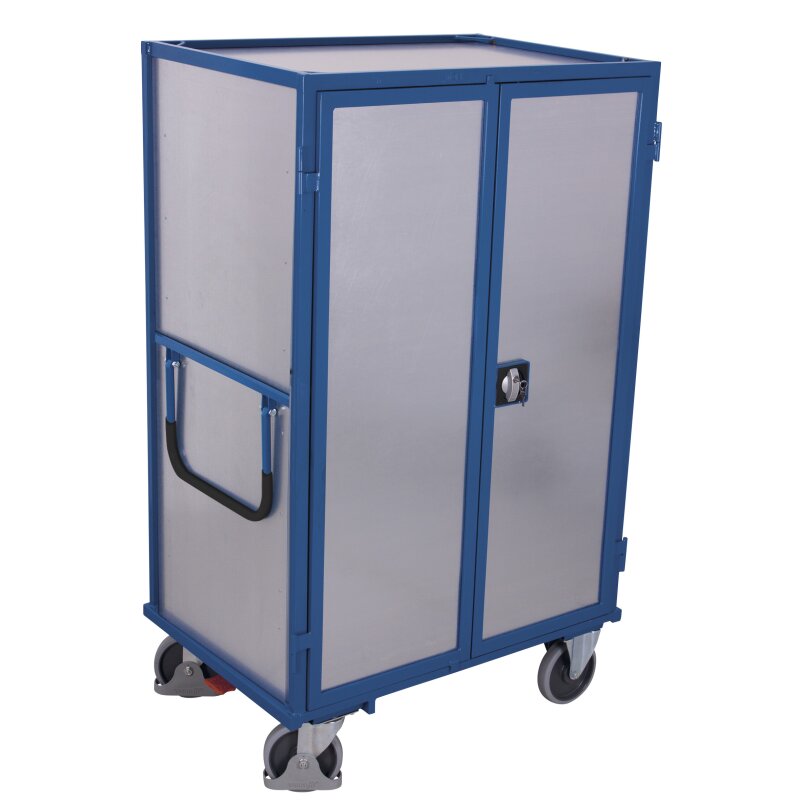 VARIOfit Stahlblech-Etagenwagen mit 1 festen und 4 variablen Böden Dr