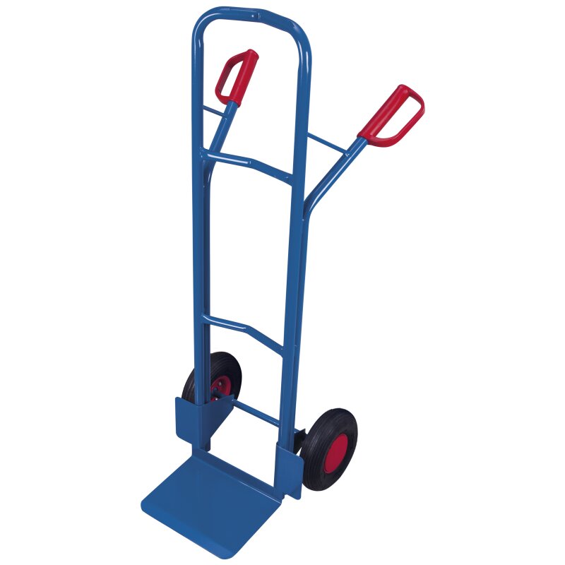 VARIOfit Stahlrohr-Sackkarre 250 kg Luftbereifung 570 x 585 x 1310 mm