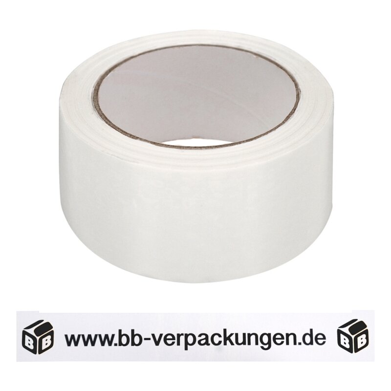36 x Bedrucktes PVC-Klebeband Weiß 1-farbig