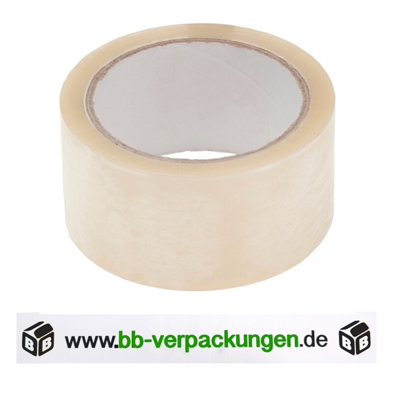 36 x Bedrucktes PVC-Klebeband Transparent 2-farbig