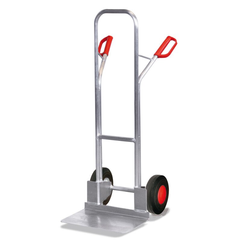 VARIOfit Alu-Sackkarre 200 kg extra große Schaufel (VG) - Silber