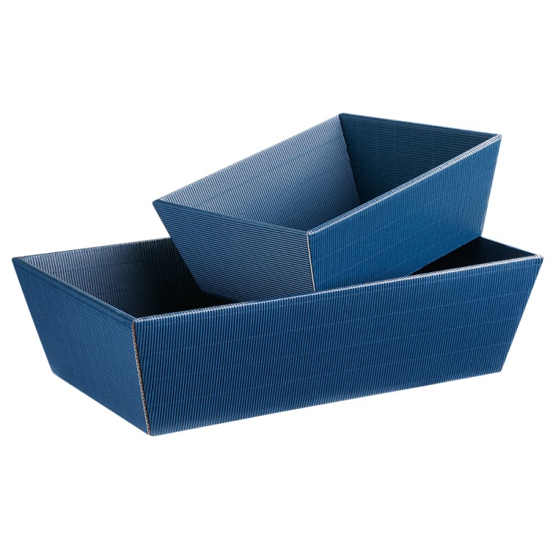 25 x Präsentkorb 4-eckig 'mittel' 336 x 196 x 110 mm (Saphir)