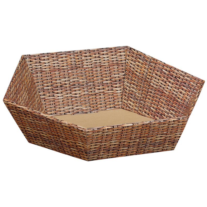 25 x Präsentkorb 6-eckig 'groß' 313 x 301 x 84/139 mm (Marché)