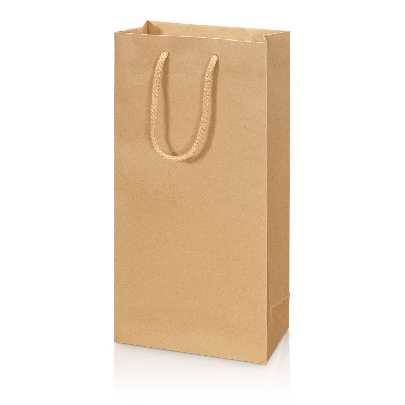 20 x Tragetasche 'Natura Pur' 2er, Kraftpapier