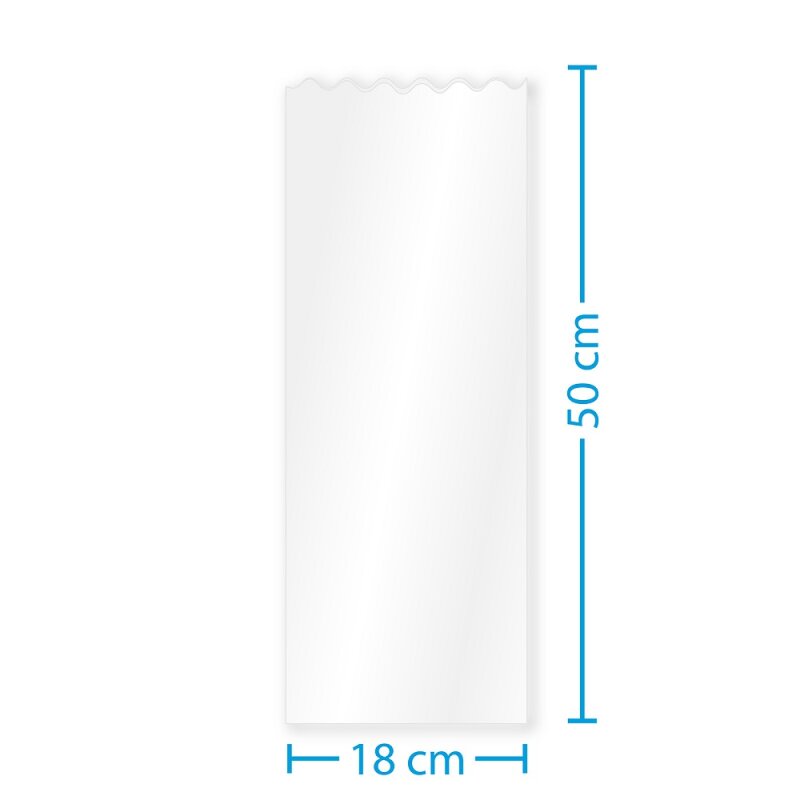 50 x Klarsichtbeutel 500 x 180 mm Bio-PP (Transparent)