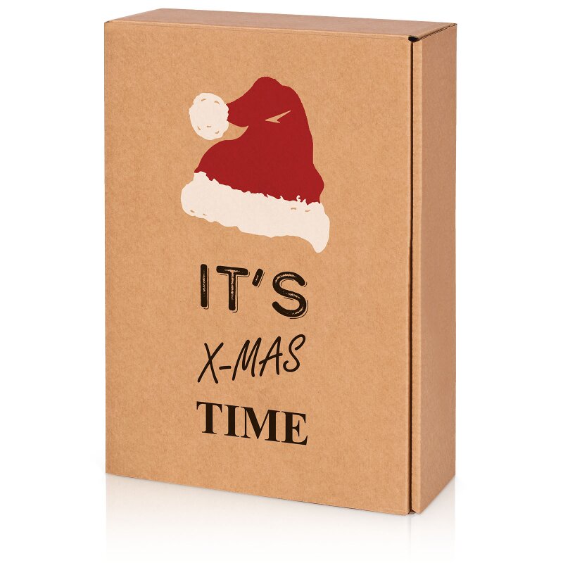 25 x Präsentkarton 'Natura X-Mas Time' für 3 Flaschen 360 x 250 x 90 mm