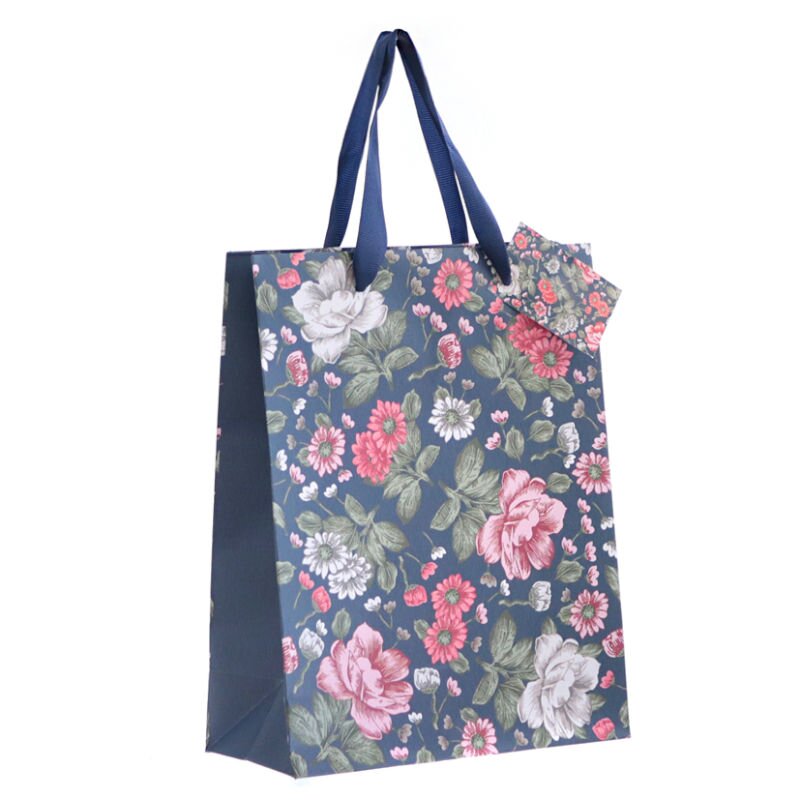 12 x Geschenktüte 'Blumengruß Mini' 180 x 80 x 230 mm