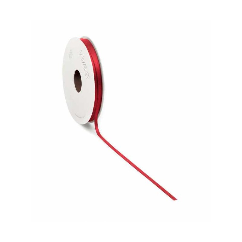 Geschenkband aus Satin 'Rot' 3 mm x 50 m