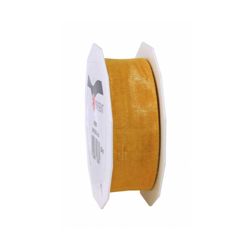 Geschenkband 'Organza' in Gold 25 mm x 25 m