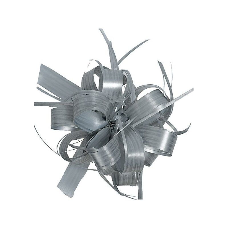 Ziehschleifenband 'Country Bows' in Silber 17 mm x 40 m