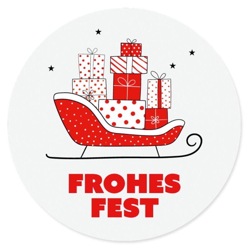 Etikett 'Schlitten' 65 mm