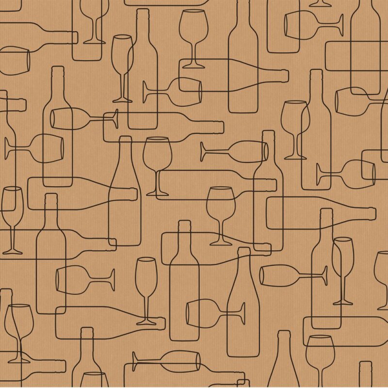 Geschenkpapier 'Wine' 50 cm x 200 m