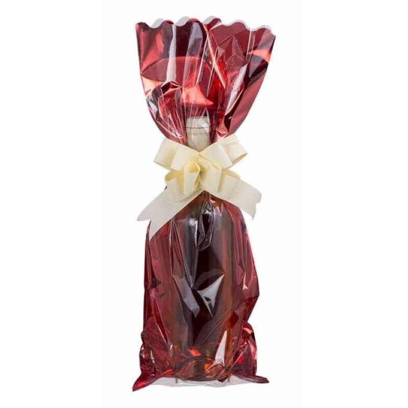 50 x Flaschenbeutel 'Rot' 180 x 500 mm