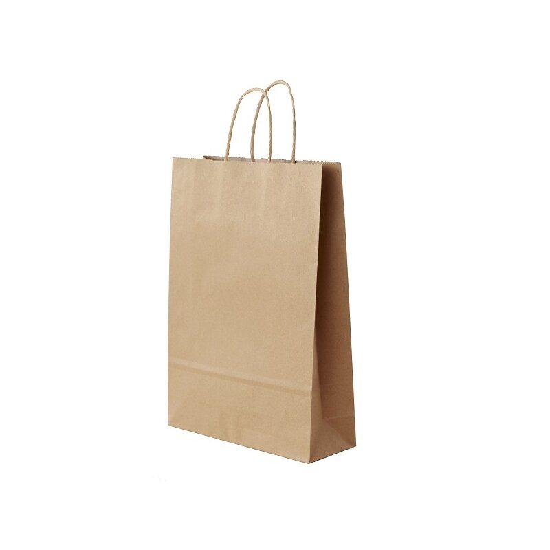 25 x Tragetasche aus Kraftpapier 'Natur' für 3 Flaschen